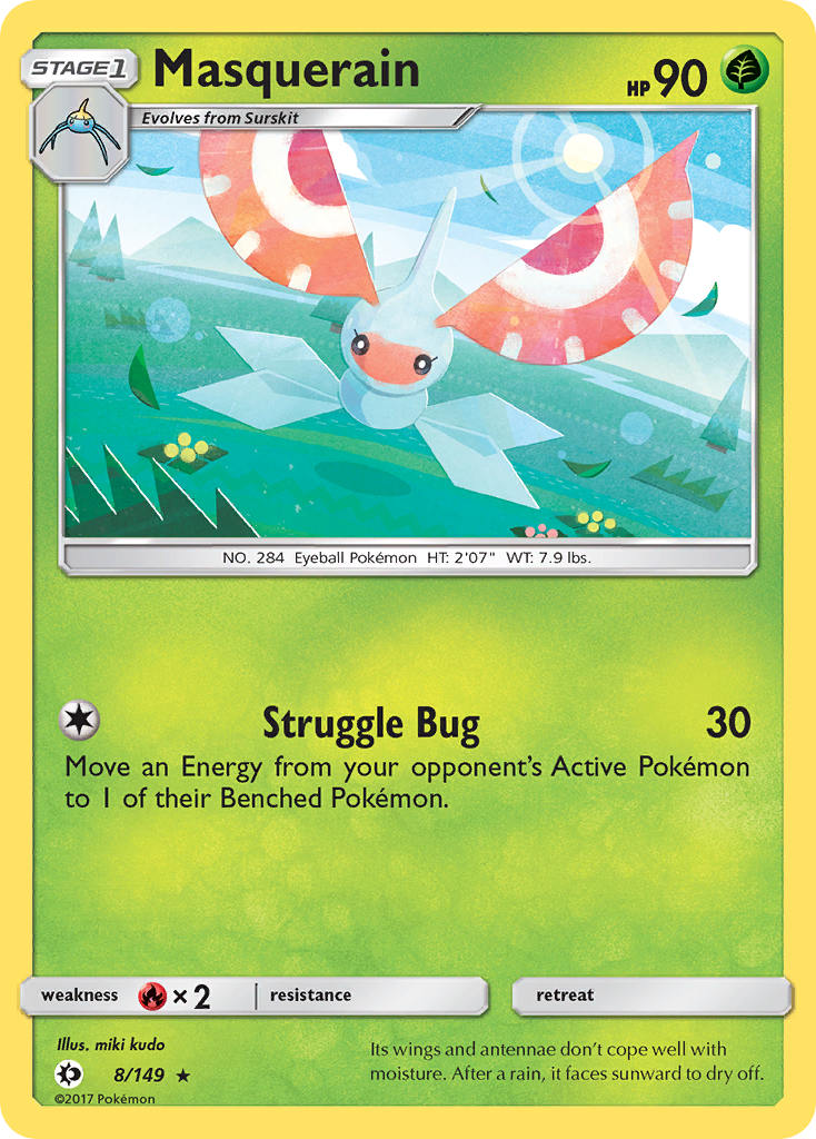 Sun & Moon Masquerain #8/149